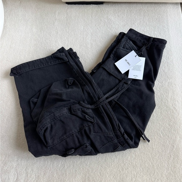 The Attico Fern Long Pants in Black - Picture 3 of 4